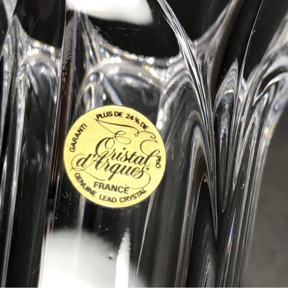 Crystal D’Arques France Vase Chatelet set of 2 - Picture 4 of 7